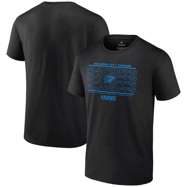 Men's Oklahoma City Thunder Black 2024 Playoffs Fast Break Opportunity T-Shirt,We sell and wholesale Men's Oklahoma City Thunder Black 2024 Playoffs Fast Break Opportunity T-Shirt on line form chian!